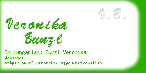 veronika bunzl business card